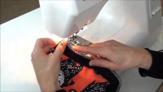 How to sew your knit fabric binding on a Brindille and Twig pattern [upl. by Onivla]