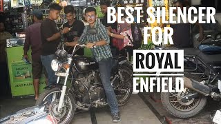 Is this the loudest bullet exhaust  Royal Enfield Silencer best sound [upl. by Nesral276]