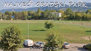 Najveći gradski park  stanje na gradilištu 31082024 [upl. by Regor570]