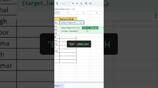 Excel Translation Shorts Tricks apnaexcel excel excelformula Shorts [upl. by Llertnov609]