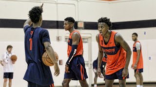 First Day of Practice  Illinois Basketball [upl. by Pomcroy]