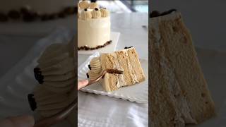 Super Moist White Chocolate Mocha Cake buttercake cake cakerecipe dessert [upl. by Nwhas]