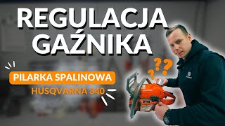 Regulacja gaźnika pilarki spalinowej [upl. by Banks]