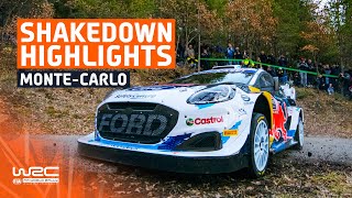 Shakedown Highlights  WRC Rallye MonteCarlo 2024 [upl. by Ajoop]