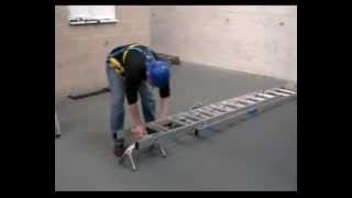 Ladder Safety Training Using a Pole Vertical Lifeline Ladder Restraint System [upl. by Heisel]