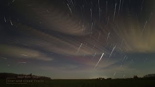 Star and Cloud Trails nighttimelapse stars clouds dramatic night [upl. by Tse438]