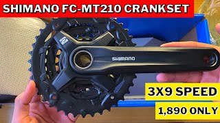 Shimano Unboxing FCMT210 3by crankset 3x9 Speed Hollowtech  Noris Bikeshop [upl. by Aubarta416]