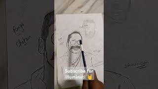 Guys my drawing of illuminati ranga Anna please subscribe ❤️💕 [upl. by Mall]