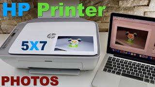 HP DeskJet 2700 Printing 5x7 Photos [upl. by Arehs]