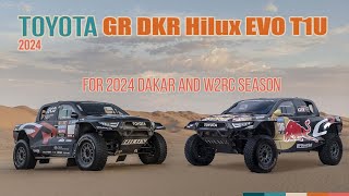 Toyota GAZOO Racing Unveils Enhanced GR DKR Hilux EVO T1U for Dakar 2024 [upl. by Cleland]