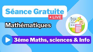 Séance Live  Maths  3éme [upl. by Niatsirt]