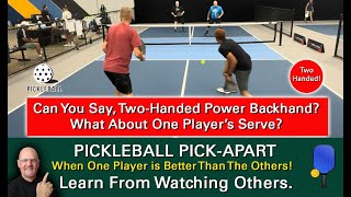 Pickleball Perfection  Mastery The TwoHanded Power Backhand Learn By Watching Others [upl. by Eittel362]