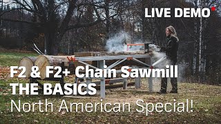 LOGOSOL  Live Demo  F2 amp F2 Chain Sawmill The basics North American Special [upl. by Lorollas490]