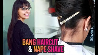 Bang and a Nape Shave  Birthday Haircut  NYNY Unisex Salon [upl. by Juley]