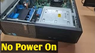 Dell OptiPlex power light flashing with no power issue  Dell Branded CPU No Display Problem [upl. by Etnomed]