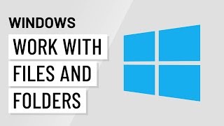 Windows Basics Working with Files and Folders [upl. by Atinehc]