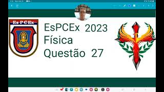 EsPCEx 2023 questão 27 O desenho a seguir representa um sistema em qeuilíbrio estático preso [upl. by Tneicniv92]