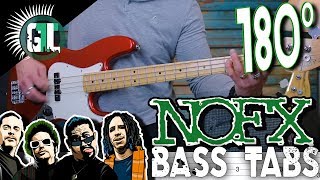 NOFX  180 Degrees  Bass Cover With Tabs in the Video [upl. by Aik]