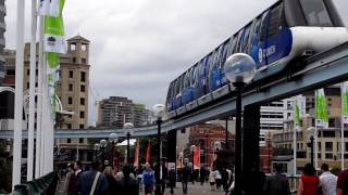 Sydney Monorail useless but stylish HD Brasileiro na Australia [upl. by Benedikt]