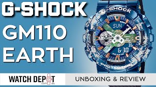 The Earth in a Watch GShock GM110 EARTH  Unboxing amp Review [upl. by Wohlen]