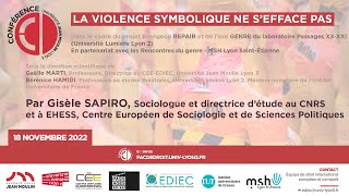 La violence symbolique ne sefface pas I Conférence par Gisèle SAPIRO [upl. by Madel874]