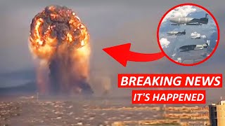 Just now BOMBING of RUSSIAN POSITIONS HUGE EXPLOSION INCREDIBLE FOOTAGE [upl. by Stortz]