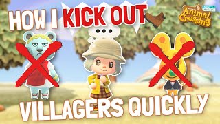 How I make ANY VILLAGER MOVE OUT 👋  WithWithout Time Traveling  Animal Crossing New Horizons [upl. by Wiskind32]