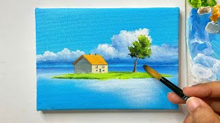 🚂 Spirited Away Train Scene  Step by step Acrylic Painting for Beginners [upl. by Eugenio]