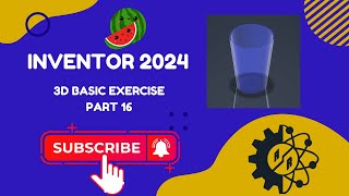 Autodesk Inventor 2024  Part 3D Basic Exercise  Task 16 [upl. by Maure5]