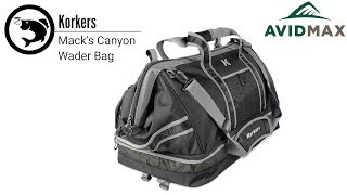 Korkers Macks Canyon Wader Bag Review  AvidMax [upl. by Nyvrem]