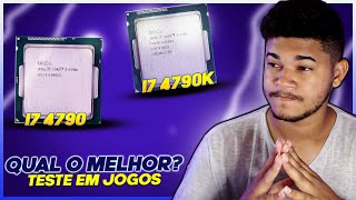 ESSES SÃO OS MELHORES DA 4º GERAÇÃO I7 4790 VS I7 4790K  QUAL O MELHOR PRA JOGOS [upl. by Hewett]