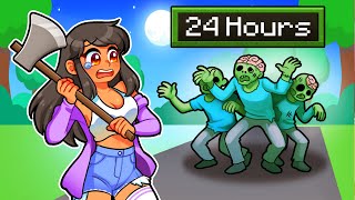 24 HOURS in a Zombie APOCALYPSE In Roblox [upl. by Adlay]