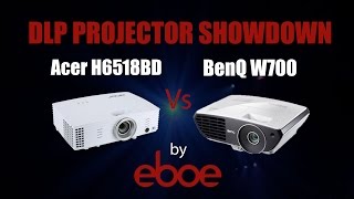 Acer H6518BD vs BenQ W700 DLP Projector Comparison [upl. by Boorer870]