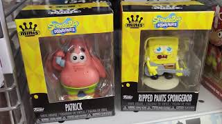 SPONGEBOB SQUAREPANTS amp PATRICK STAR FUNKO POP MINI FIGURE TOYS 5 AT FIVE BELOW  GIFT IDEAS [upl. by Noorah]