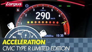 0290  Honda Civic Type R LIMITED EDITION acceleration top speed [upl. by Rozalin38]