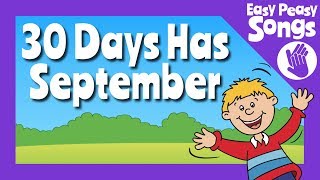 📆 30 Days Has September  learn or teach Days in the months song  the calendar song 📅 [upl. by Drareg175]