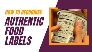 How to recognize authentic food labels [upl. by Martinez]