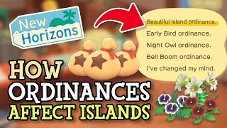 Animal Crossing New Horizons HOW ISLAND ORDINANCES WORK ACNH Direct Details 20 Update [upl. by Tersina]