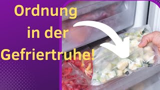 Gefrierschrank enteisen säubern neu sortieren und beschriften sowie die Wartezeit produktiv nutzen [upl. by Coriss820]