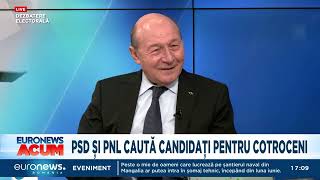 EXCLUSIV Traian Băsescu despre candidații la alegerile prezidențiale 2024 [upl. by Ahsahs]