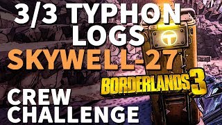 All Typhon Logs Skywell27 Borderlands 3 [upl. by Collette202]