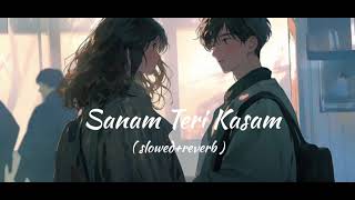 Sanam Teri Kasam  slowed reverb  Ankit tiwaris palak muchhal  lofi [upl. by Kapor]