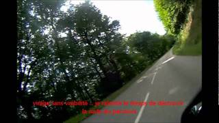 Vitesse et trajectoire idéale et adaptée sur la route à moto en MORVAN [upl. by Atsilac411]