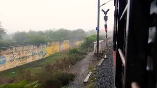 Gitanjali Express arriving at Nagpur Junction  Diamond Crossing  Morning Ride  Indian Railways [upl. by Ymac]