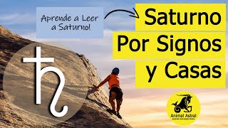 Saturno por Signos y Casas Aprende a Leer a Saturno en una Carta Natal [upl. by Donald]