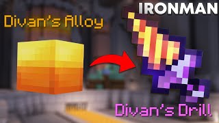 Claiming the Divans Drill  Hypixel Skyblock Ironman [upl. by An]