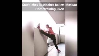 Staatliches Russisches Ballett Moskau  Balletttraining trotz Corona 2020 [upl. by Ejroj336]