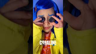 Idea de Disfraz de Caroline 🧵🪡✨ makeup tutorial minivlog halloween cosplay [upl. by Beisel]