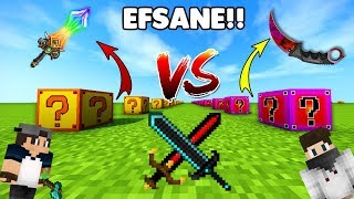 FORTUNİA VS FADE ŞANS BLOKLARI  Minecraft [upl. by Queri]