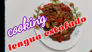 Cooking lengua estofado [upl. by Dowlen]